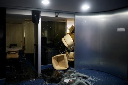 Daños en el interior del Congreso Nacional de Brasil tras ser asaltado el domingo por seguidores de Bolsonaro. 