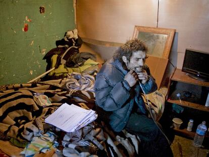 Chabola del poblado coruñés de Penamoa