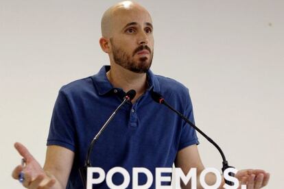 El portavoz econ&oacute;mico de Podemos, Nacho Alvarez. 