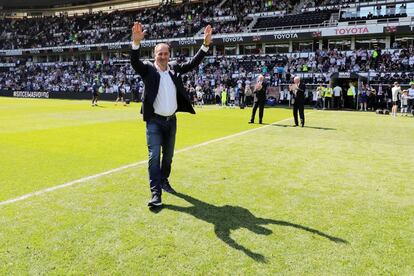 Stimac, en el estadio Derby County. 