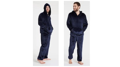 Pijama polar largo para hombre.