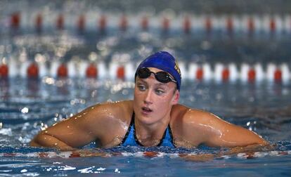 Mireia Belmonte, durante los Campeonatos de Espa&ntilde;a.  