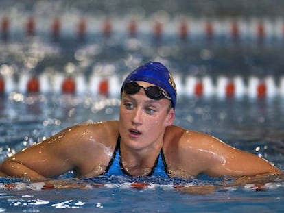 Mireia Belmonte, durante los Campeonatos de Espa&ntilde;a.  