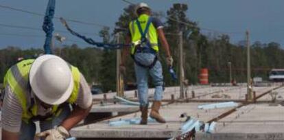 Construcci&oacute;n de una autopista de Ferrovial en Texas. 