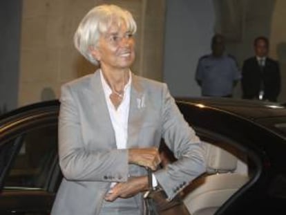 En la imagen, ala presidenta del Fondo Monetario Internacional (FMI), Christine Lagarde, en el Palacio presidencial de Nicosia, Chipre. EFE/Archivo