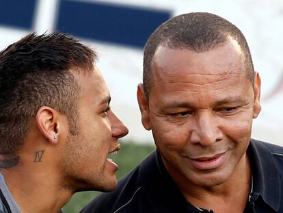 Neymar e seu pai.
