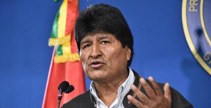 El dimitido presidente de Bolivia Evo Morales.