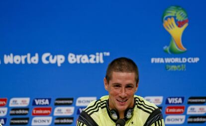Fernando Torres, durante la rueda de prensa en Río.