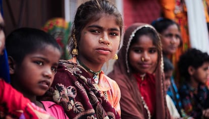 Niñas de la localidad india de Jammu.