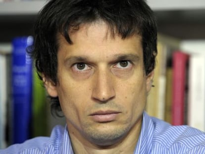 Diego Lagomarsino during a news conference in Buenos Aires on Wednesday.