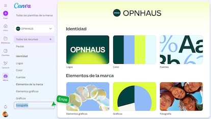 Nuevo interfaz de Canva
