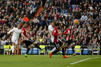 Cristiano marca el primero del partio ante el Athletic.