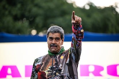 Nicolás Maduro durante un mítin de campaña, en Caracas, Venezuela, en 2024.