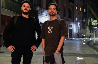 Gonzalo Elizondo, Pablo Vio  exalumnos del Colegio del Salvador G