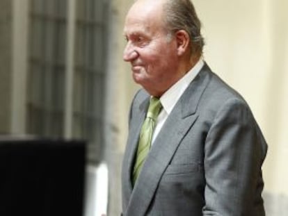 El Rey Juan Carlos durante la audiencia ofrecida al presidente del Consejo de Direcci&oacute;n de Volkswagen.
