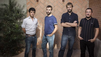 Els integrants del grup musical barceloní Manel.