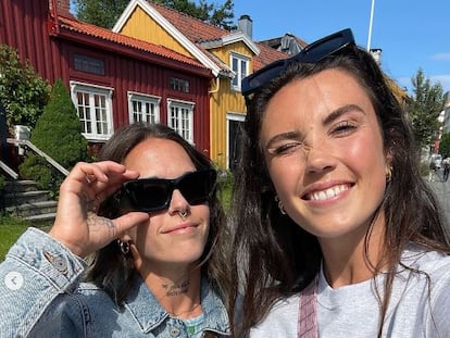 Mapi León e Ingrid Engen, futbolistas del Barça y pareja, en una imagen del Instagram de la noruega.