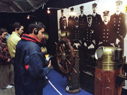 Un aspecto de la exposición sobre el Titanic en Alicante.