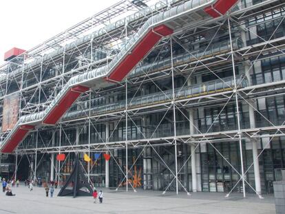 El Centro Nacional de Arte y Cultura Georges Pompidou de Par&iacute;s, cerrado por huelga.