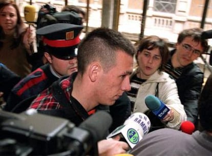 Valentín Moreno, en la Audiencia de Barcelona en marzo de 2002.