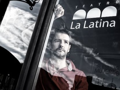 El actor Antonio Hortelano fotografiado en el teatro La Latina. 