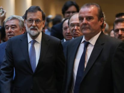 Rajoy chega ao Senado espanhol.