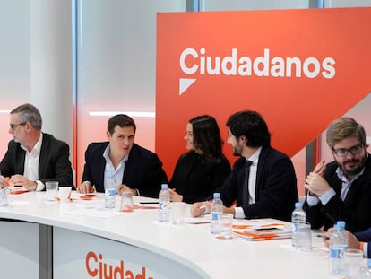 Reunión del Comité Ejecutivo de Ciudadanos el pasado día 8 de enero.