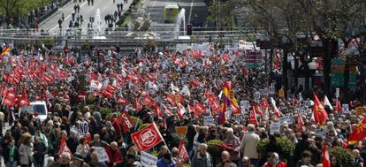 Participantes en la manifestación de Madrid.