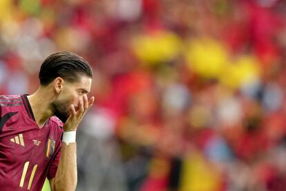 Yannick Carrasco, durante el partido.