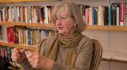 Barbara Trapido, durante la entrevista en la sede de la agencia literaria A. M. Heath en Londres.