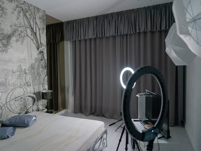 Habitación equipos videochats