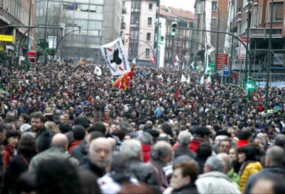 Marcha de la izquierda `abertzale? esta tarde en Bilbao.