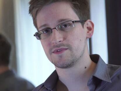 Edward Snowden, durante la entrevista que concedi&oacute; a &#039;The Guardian&#039;.