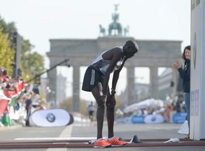 Kimetto, que el 28 de septiembre completó el maratón en 2 horas, 2 minutos, 57 segundos.