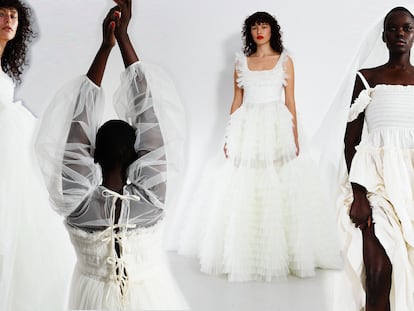 Molly Goddard lanza una colección nupcial.