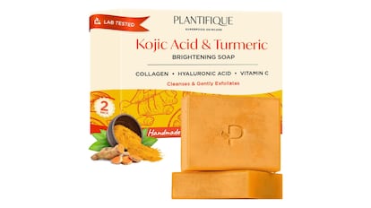 Este jabón de cúrcuma tiene múltiples beneficios para el cuidado facial.