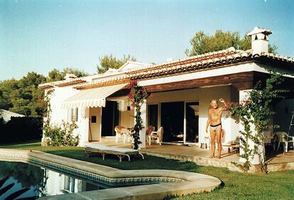 El actor Horst Naumann en su casa de veraneo en Alicante.