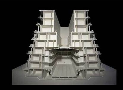 <i>Rue des Amiraux,</i> de Henri Sauvage (maqueta de la Escola d'Arquitectura del Vallès).