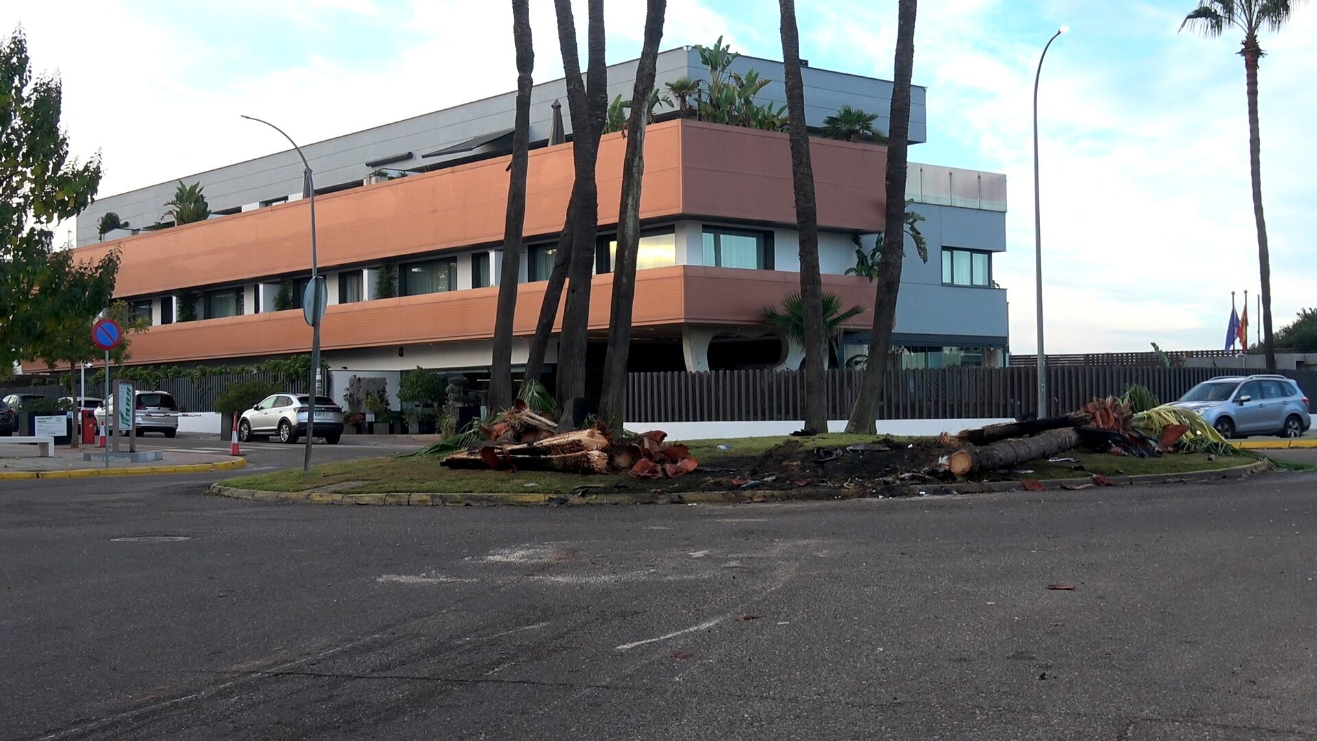 El torero Cayetano Rivera da positivo en el control de alcoholemia tras sufrir un accidente de tráfico 1 Lugar del accidente de Cayetano Rivera en Sevilla, a 10 de noviembre de 2025, en Sevilla.