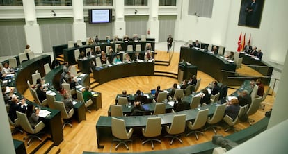 Imagen del pleno del Ayuntamiento de Madrid el 30 de enero de 2017.