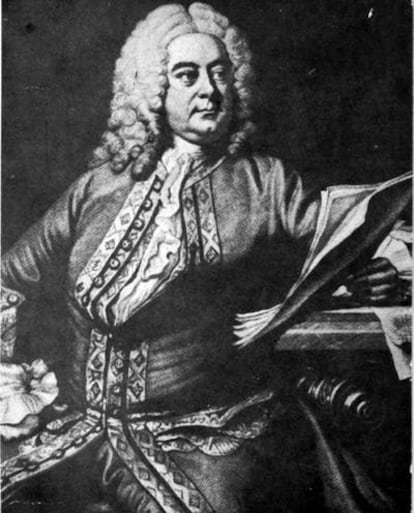 Grabado del compositor Georg Friedrich Haendel.