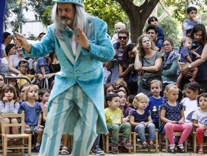 Una de las actividades infantiles programadas en el parque de Sant Mart&iacute;.