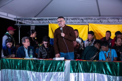 Felipe Harman durante la celebración de los acuerdos.