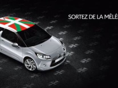 Imagen del nuevo Citroën DS3 'edición País Vasco'.