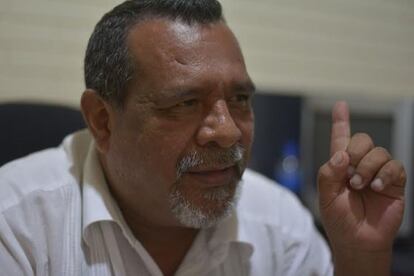 El mediador de paz Raúl Mijango, el domingo en San Salvador.