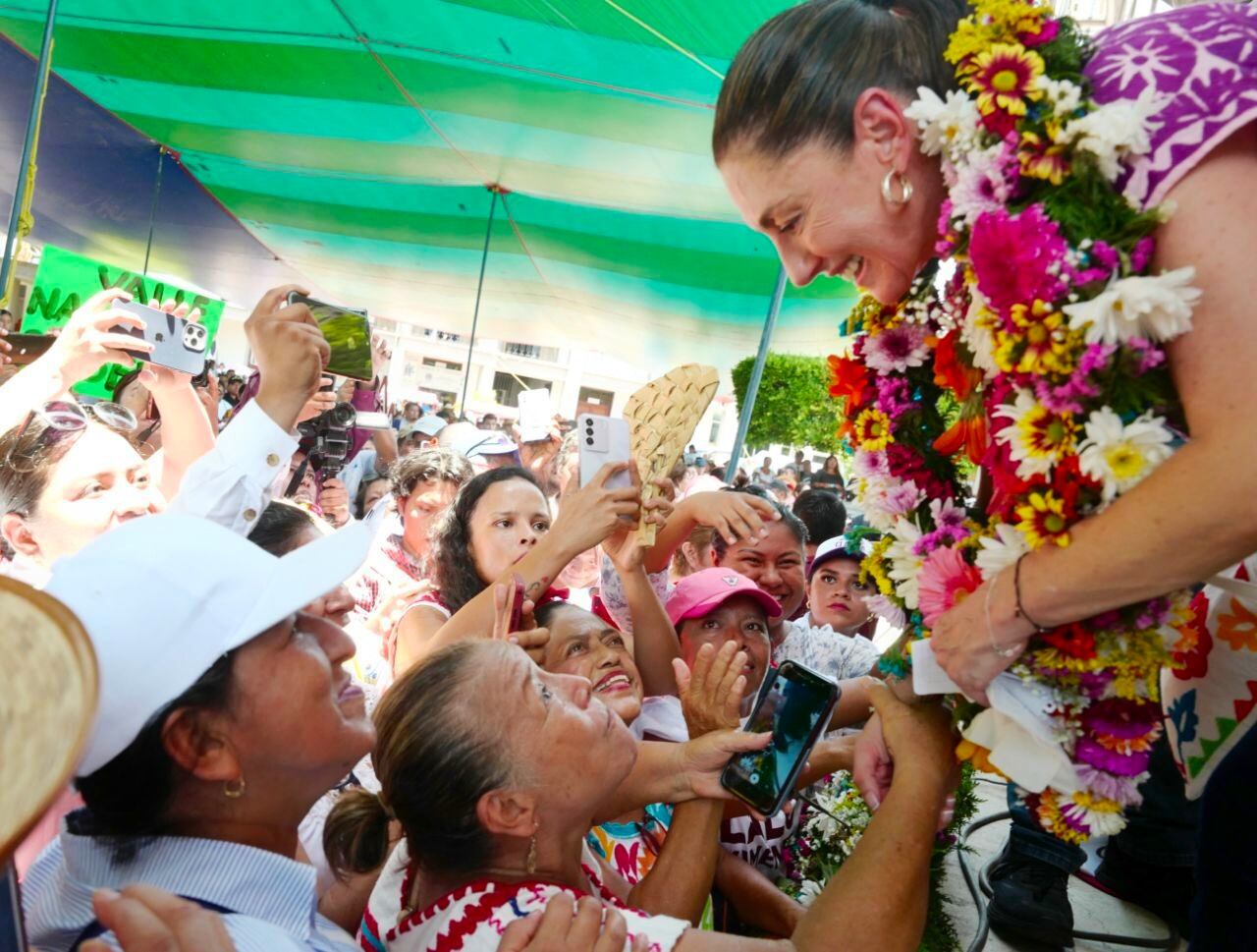 Claudia Sheinbaum inició su gira en Oaxaca el 19 de junio.