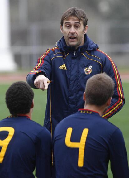 Julen Lopetegui, segundo técnico de España Sub 21.