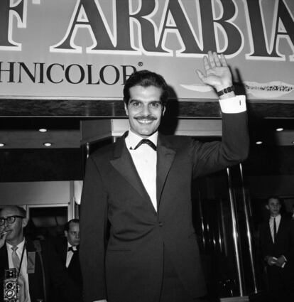 Omar Sharif, el 1962, a l'estrena de 'Lawrence d'Aràbia'.