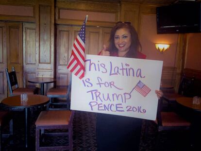 Jasmina, una nicaragüense residente en Los Ángeles, votará a Donald Trump.