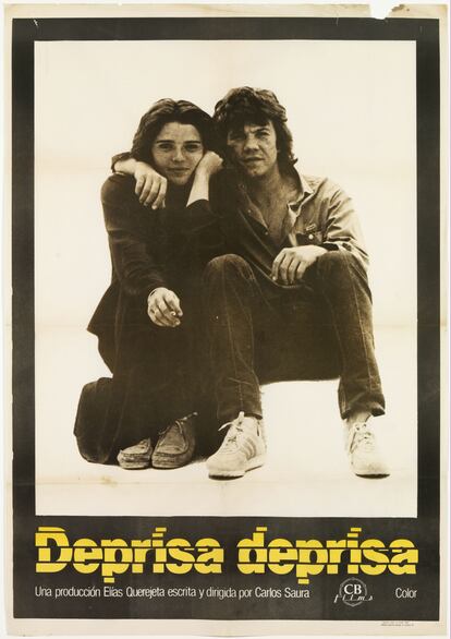 Cartel de la película "Deprisa, deprisa", de Carlos Saura. Foto de promoción